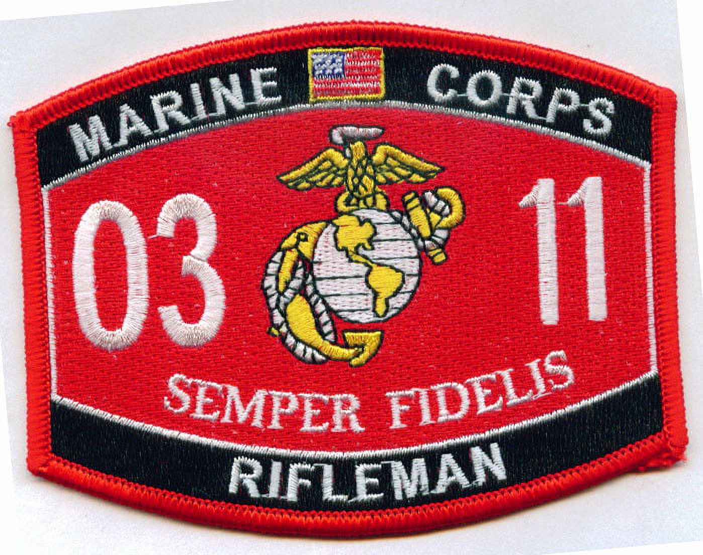 USMC Marine Corps 0311 Rifleman MOS Military Patch